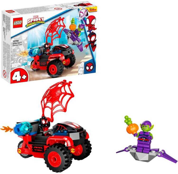 LEGO Spider Man Miles Morales Spider Mans tech driewieler 10781