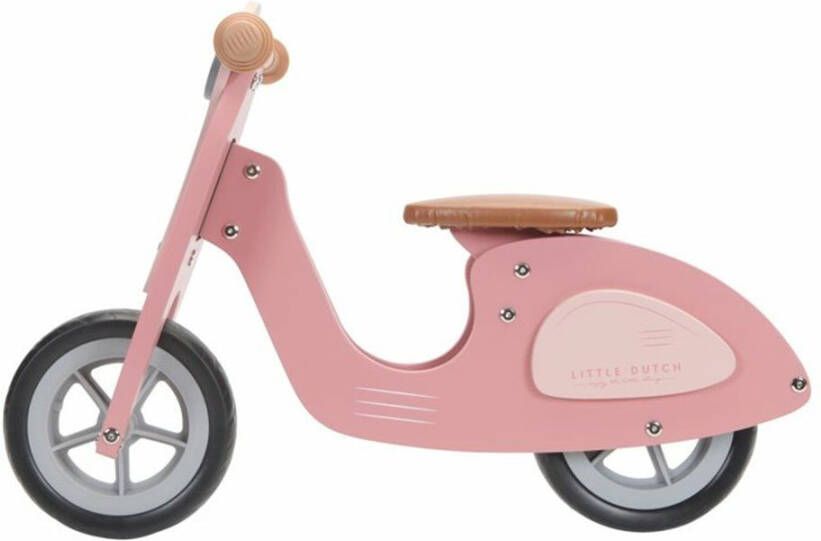 Little Dutch houten loopscooter pink online kopen