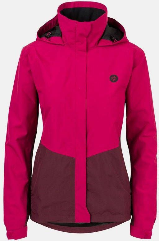 AGU Section Regenjas Dames Middenroze/Bordeaux / Kastanjebruin