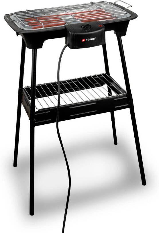 alpina Bbq Elektrisch 2 in 1 Binnen En Buiten 2000w