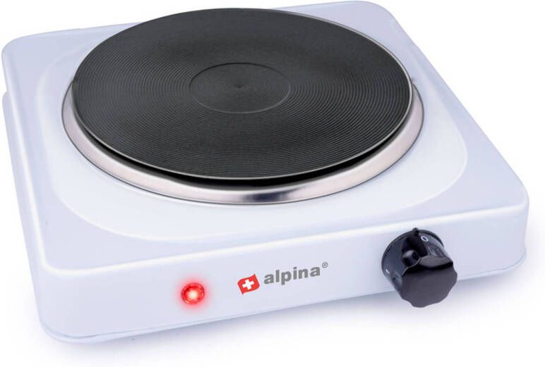 alpina Elektrische Kookplaat 1 Pit 1500 W Wit