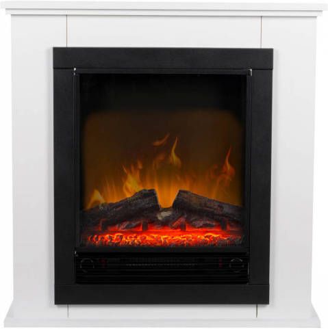 alpina Sfeerhaard Met Schoorsteenmantel Geneva Met Vuureffect 2 Led lampen 1800 Watt