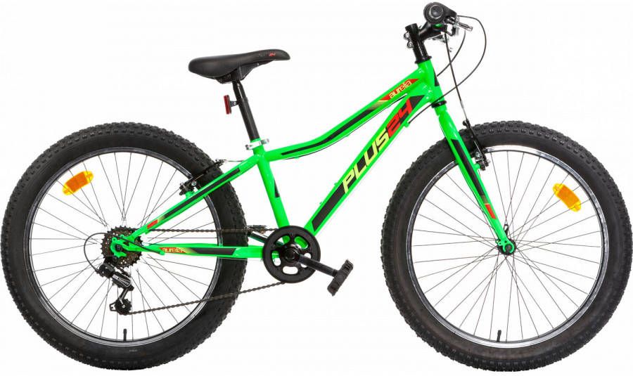 Aurelia Hardtail Mountainbike Plus 24 Inch 38 Cm Junior 6v V brakes Groen