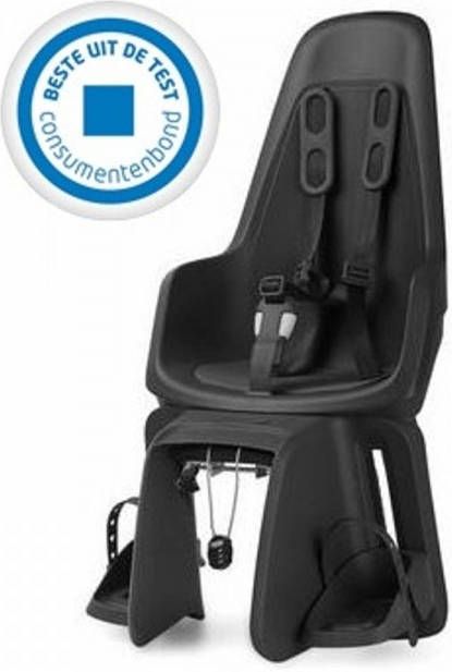 Bobike Maxi One Urban Black Elektrische fiets bevestiging Achterstoeltje