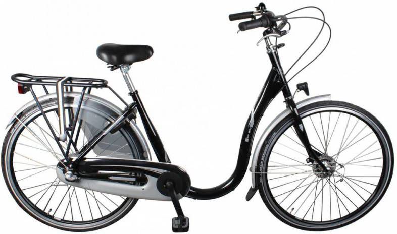 Burgers Moederfiets 28 Inch 48 Cm Dames 3v Rollerbrake Zwart