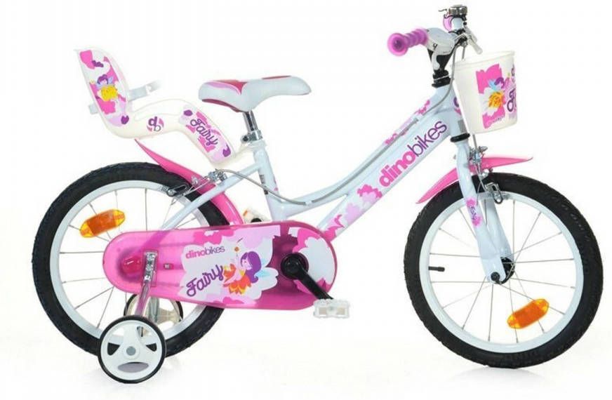 Dino Fairy 16 Inch 27 Cm Meisjes Knijprem Wit/roze