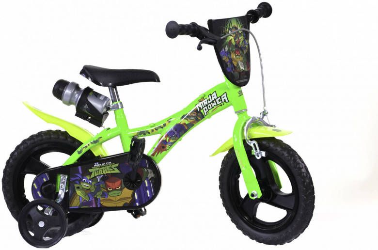 Dino Jongensfiets Ninja Turtles 12 Inch 23 Cm Junior Doortrapper Groen