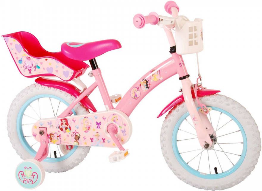 Disney Meisjesfiets Princess 14 Inch 25 Cm Meisjes Terugtraprem Roze online kopen
