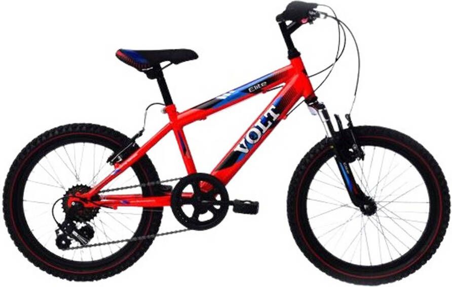 Elite Volt Hardtail Mountainbike 20 Inch Jongens 6v Knijprem Rood