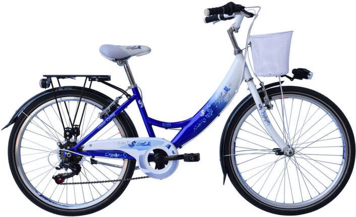 Fietsaccessoires Mbm Flair D 35 Cm 6 Sp Blauw Wit