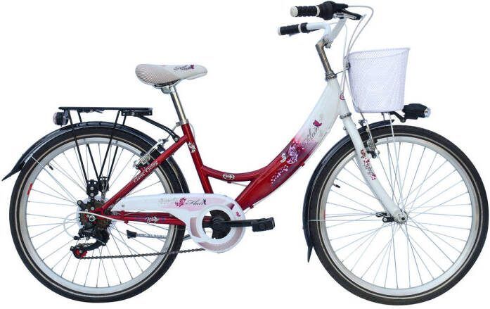 Fietsaccessoires Mbm Flair D 35 Cm 6 Sp Fuchsia Wit