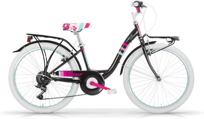 Fietsaccessoires Mbm, Fleur D 41 Cm Zwart Pink 6 Sp