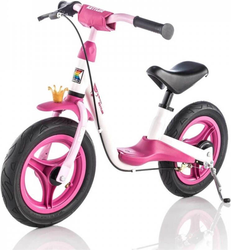 Kettler Spirit Air 12, 5 Prinses Loopfiets Roze Luchtbanden Voetenplank