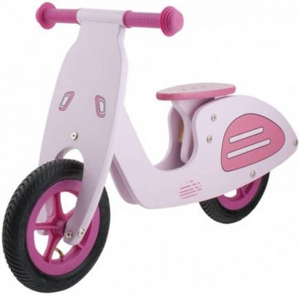 Kids Club Loopfiets Vespa Loopfiets Met 2 Wielen 10 Inch Meisjes Roze