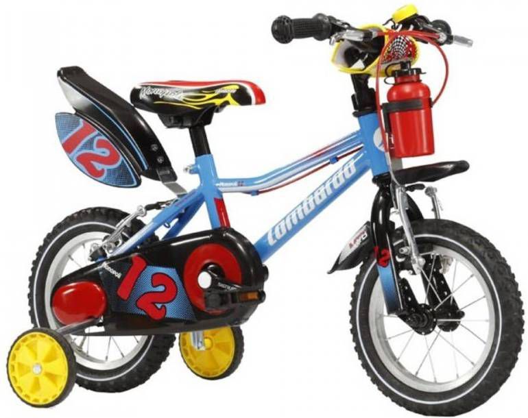 Lombardo Jongensfiets Monopoli 12 Inch 19 Cm Jongens V brakes Blauw/zwart
