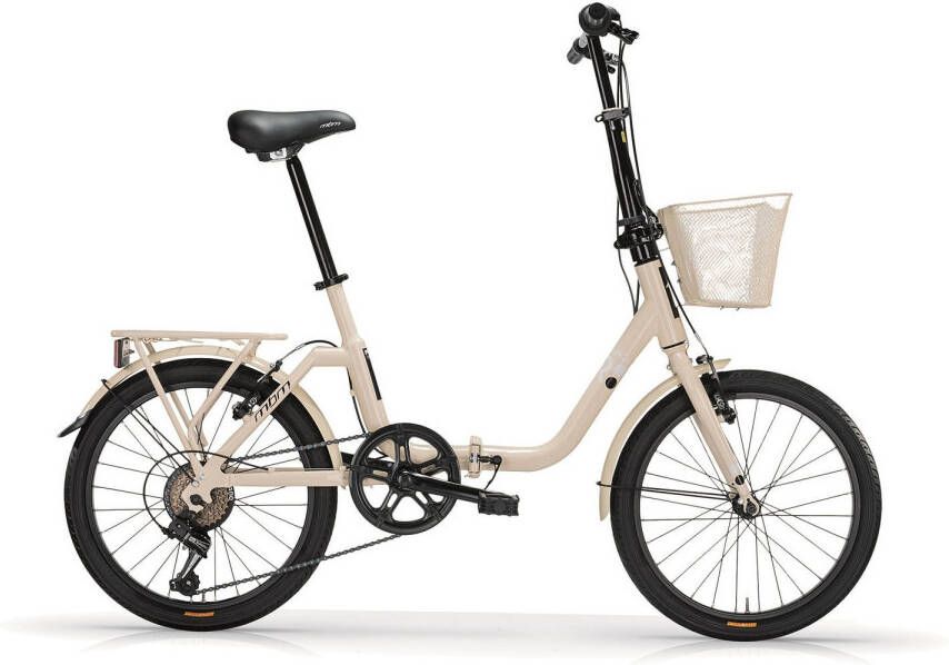 MBM Vouwfiets Kangaroo 20 Inch 35 Cm Unisex 6v V brakes Crème