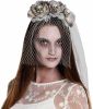 Merkloos Halloween Horror Bruid/zombie Haarband/diadeem Met Sluier Voor Volwassenen Verkleedhaardecoratie online kopen