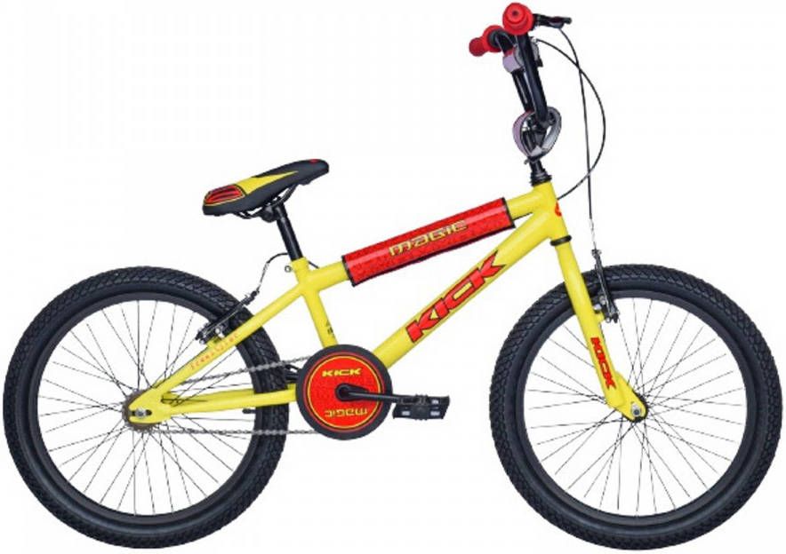 Fietsaccessoires Magic Bmx Kick Kinder Bmx 16 Inch 25, 4 Cm Junior Knijprem Geel/rood