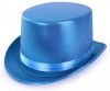 Merkloos Turquoise Blauwe Hoge Hoed Metallic Voor Volwassenen online kopen