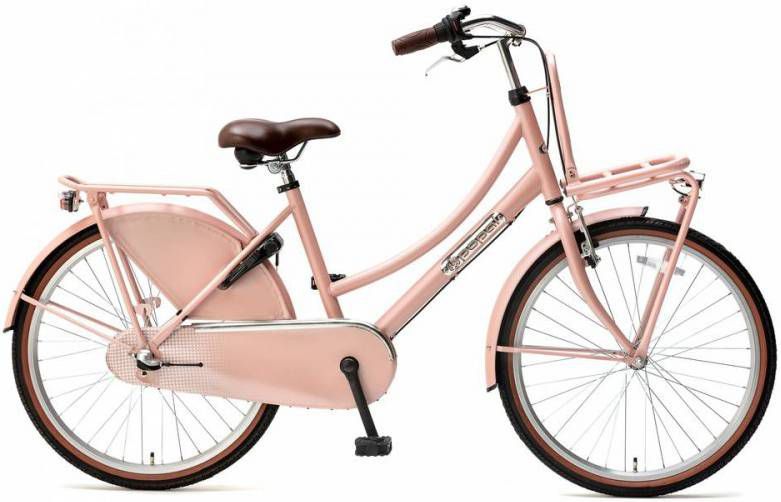Popal Meisjesfiets Daily Dutch Basic+ 24 Inch 42 Cm Meisjes 3v Terugtraprem Zalmroze