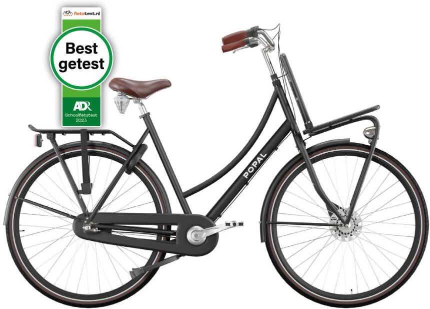 Popal Transsportfiets daily dutch prestige n3 rn 59 cm Mat zwart... Mat zwart