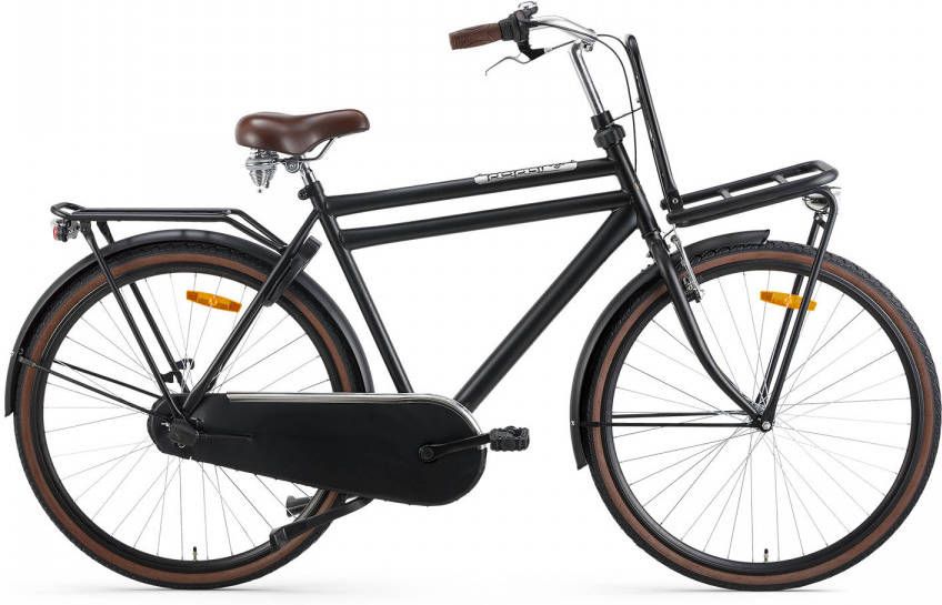 Popal Transportfiets daily dutch Basic Heren 57 cm Mat zwart Mat zwart