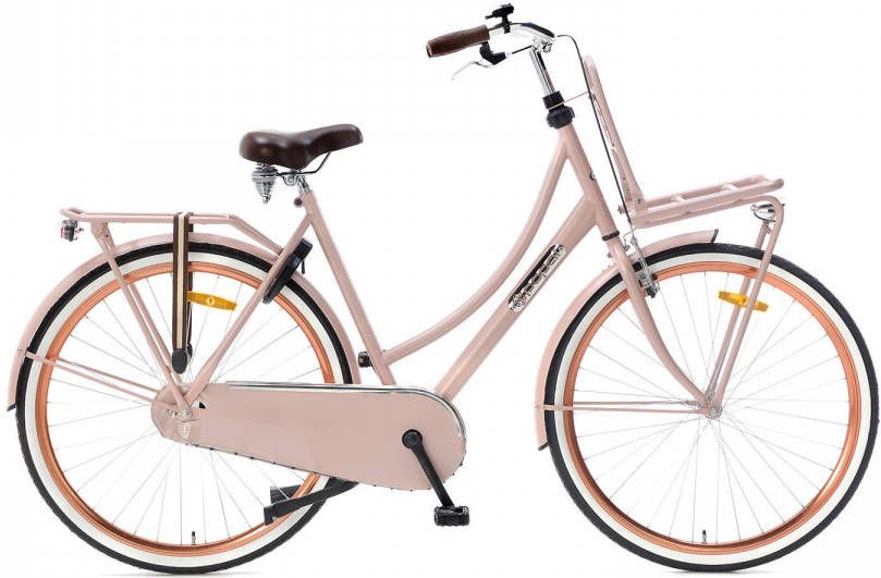 Popal Transportfiets Dames Daily Dutch Basic 28 Inch 57 Cm Dames Terugtraprem Zalmroze