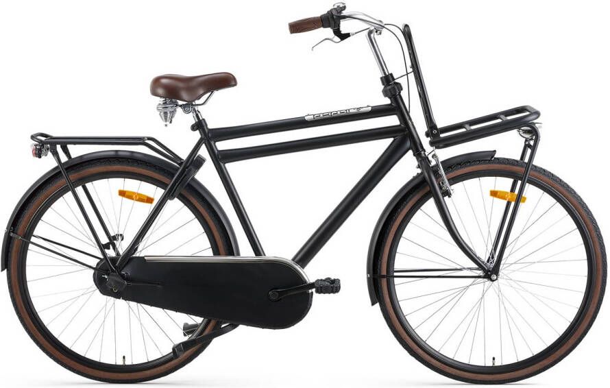 Popal Transportfiets Heren Daily Dutch Basic+ 28 Inch 57 Cm Heren 3v V brakes Matzwart