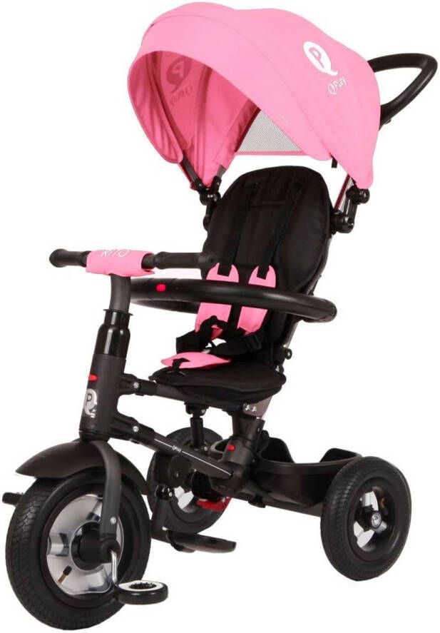 Qplay Driewieler Kind Rito Air Deluxe Meisjes Zwart/roze