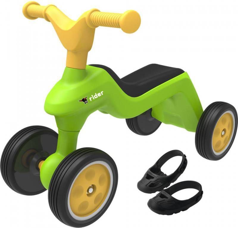 BIG  Rider Loopfiets + schoenbescherming Shoe-Care Groen