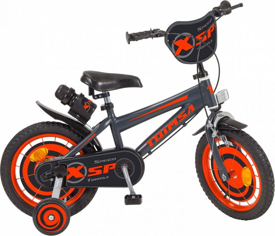 Toimsa Jongensfiets Xsp 14 Inch 23, 5 Cm Jongens Trommelrem Zwart/rood