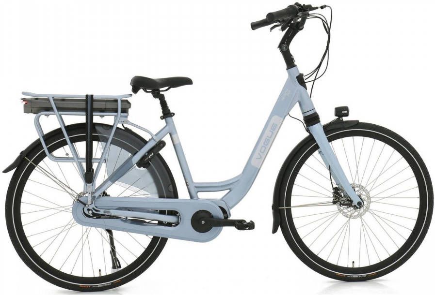 Vogue Elektrische Stadsfiets Infinity Hydraulic 28 Inch 49 Cm Dames 8v Hydraulische Schijfrem Lichtblauw