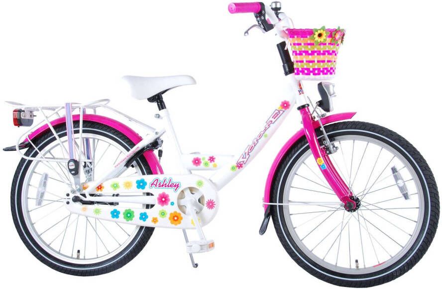 Volare Ashley 20 Inch 31, 75 Cm Meisjes Terugtraprem Wit/roze