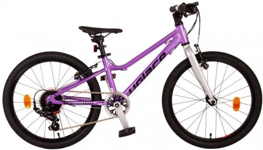 Volare Dynamic Kinderfiets Meisjes 20 Inch Paars 7 Versnellingen Prime Collection