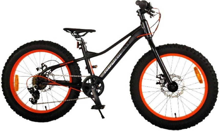 Volare Jongensfiets Gradient 24 Inch 31, 5 Cm Jongens 7v Mechanische Schijfrem Zwart/rood