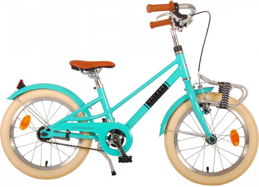 Volare Meisjesfiets Melody 16 Inch 25, 4 Cm Meisjes Terugtraprem Turquoise