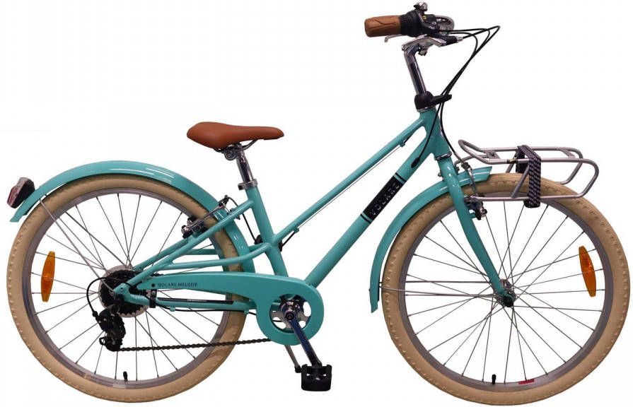 Volare Melody Meisjesfiets 24 Inch 37 Cm Meisjes 6v V brakes Turquoise