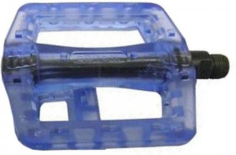 VWP Platformpedaal Bmx Clear 9/16 Inch Blauw Per Set