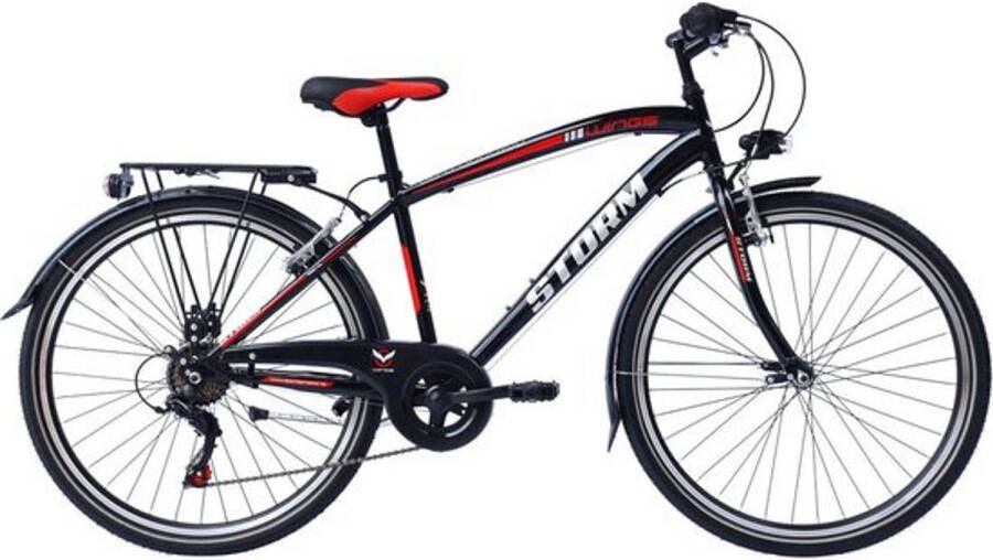 Wings Storm Jongensfiets 26 Inch Jongens 6v V brakes Zwart