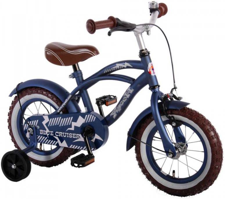 Yipeeh Blue Cruiser 12 inch kinderfiets 12 inch Blauw