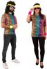 Feestbazaar Fout T Shirt Neon Panterprint Volwassenen online kopen
