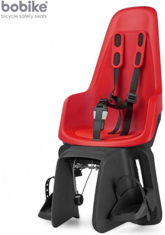 Bobike Maxi One Strawberry Red Elektrische fiets bevestiging Achterstoeltje