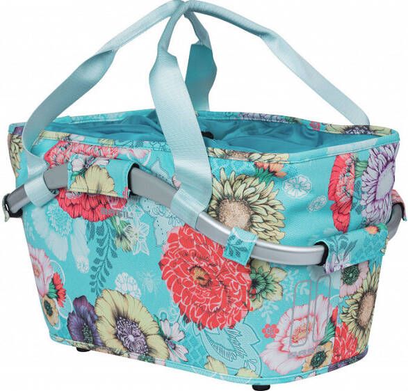 Basil fietsmand bloom field carry all rear mik 22 liter Licht blauw Licht blauw