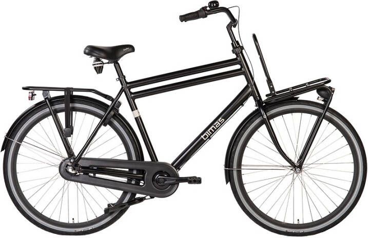 BIMAS Transportfiets A-3.0 heren mat zwart 50cm Zwart