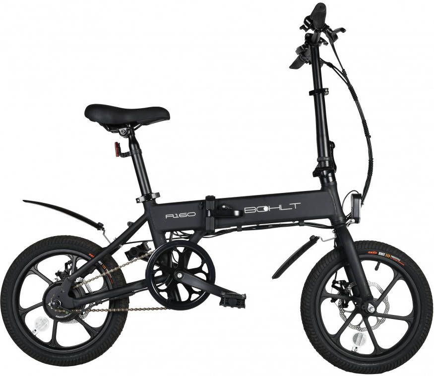 Bohlt R160BL elektrische vouwfiets 16" zwart