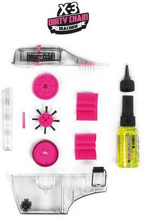 Muc-Off X3 Dirty Chain Machine Kettingreiniger Middenroze/Transparant