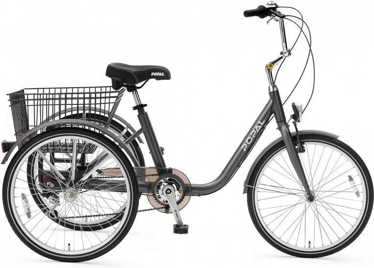 Popal Driewieler 24" Grijs