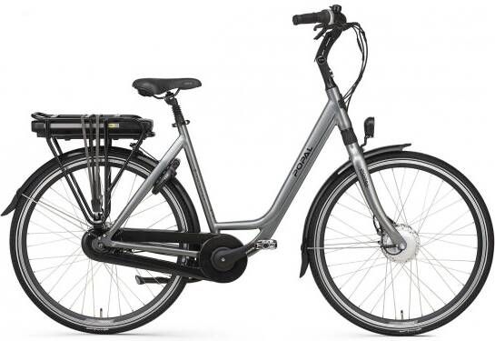 Popal Elektrische stadsfiets E volution Dames Iron Grey 47cm 470 Watt Grijs