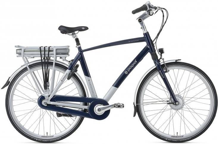 Popal Elektrische stadsfiets E volution Heren 57cm Donker blauw 470 Wh Blauw