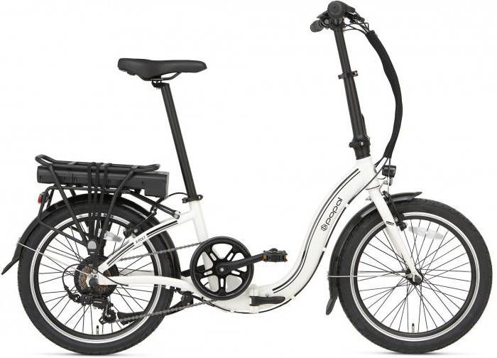 Popal E-folt 1.0 Elektrische Vouwfiets 20 Inch 20 Cm Unisex 6v V-brakes Wit